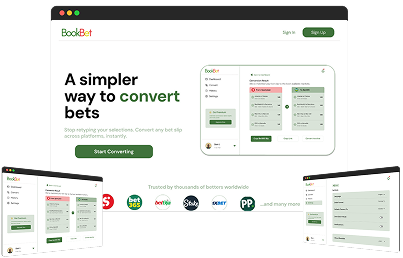 BookBet product mockups